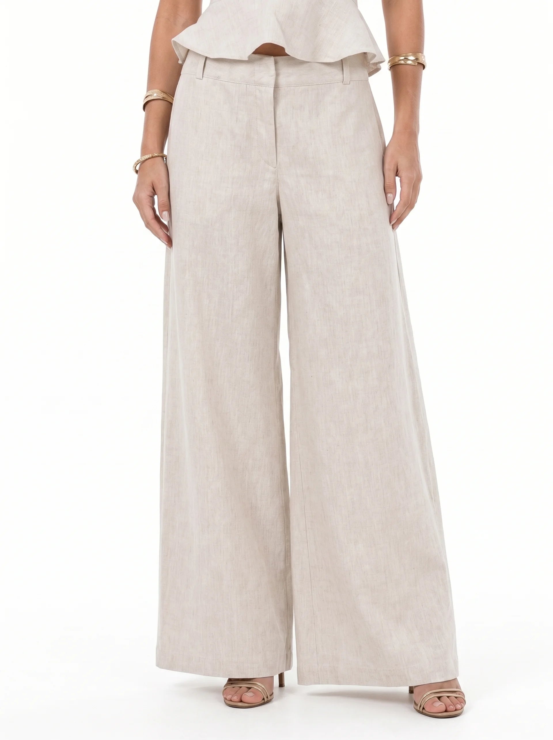 Riviera Trousers — Beige